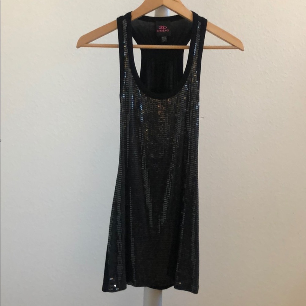 Sequin Mini Black Dress
